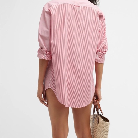 The oxford tunic in Apple red stripe - Picture 2 of 6